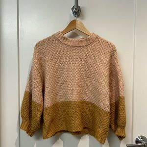 Volcom two-toned cropped knit sweater